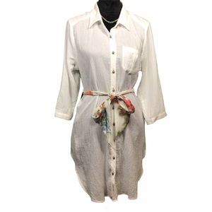 Aratta Silent Journey Ivory Floral Top Sz M